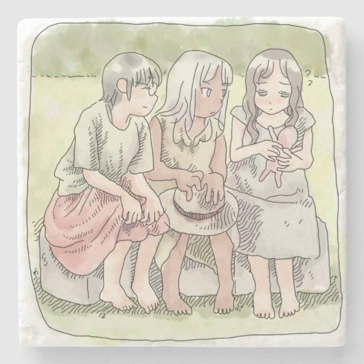 さなにやじ ストーンコースター (正面)