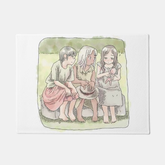 さなにやじ ドアマット (正面)
