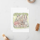 さなにやじ ノートカード (正面/裏面インサイチュ)