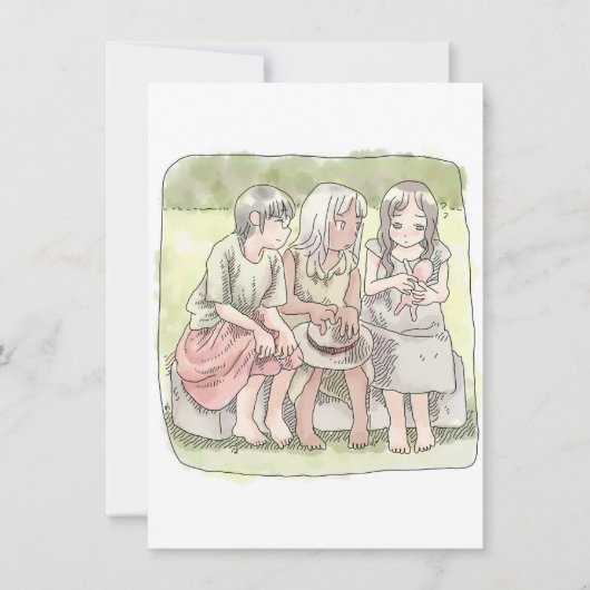 さなにやじ ノートカード (正面)