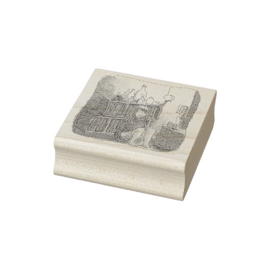 さなやにじ  薄明るい水色のお部屋の本棚のそばで座る素足の女性のイラスト ラバースタンプ (スタンプ)