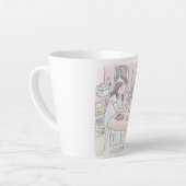 さにいさじ 座る カフェラテマグ (左アングル)