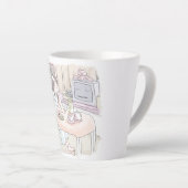 さにいさじ 座る カフェラテマグ (右アングル)