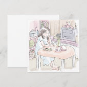 さにいさじ 座る ノートカード (正面/裏面)
