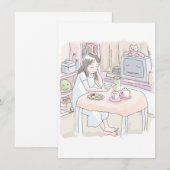 さにいさじ 座る ノートカード (正面/裏面)