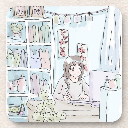 さにいしじ　雑貨棚 コースター (正面)