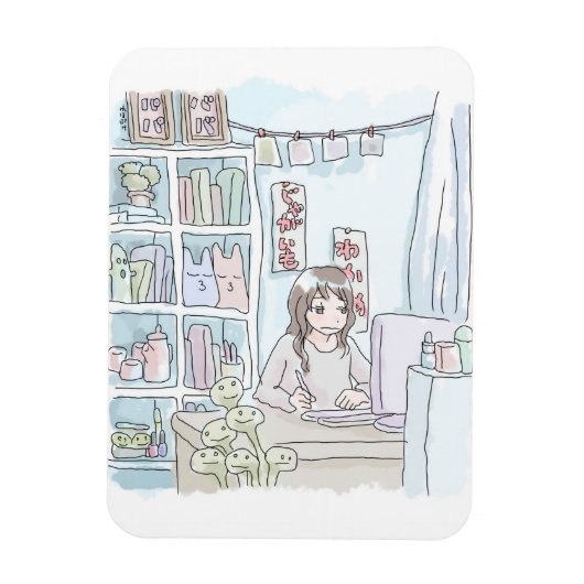 さにいしじ 雑貨棚 マグネット (縦)