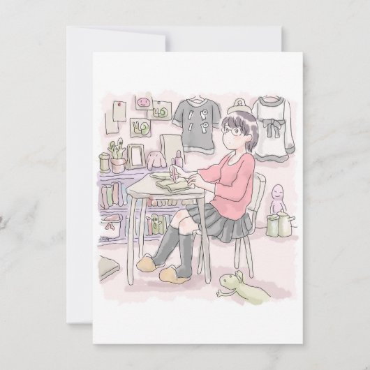 さにごくじ ノートカード (正面)