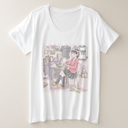 さにごくじ プラスサイズTシャツ (デザイン正面)