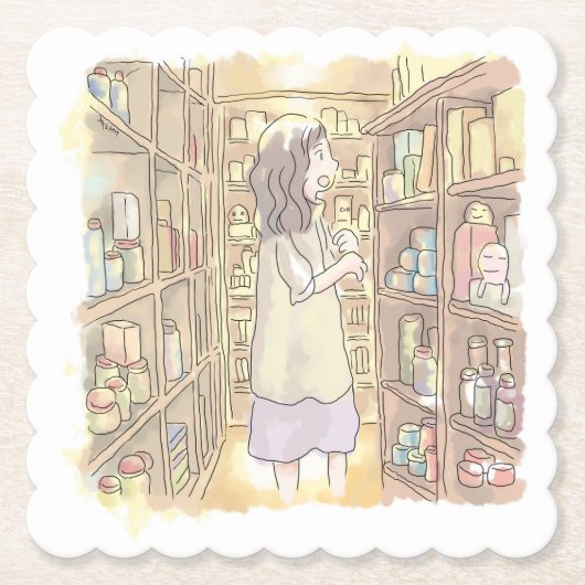 さにごしじ ペーパーコースター (正面)