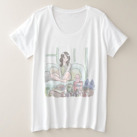 さにごにじ プラスサイズTシャツ (デザイン正面)