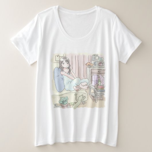 さにごやじ プラスサイズTシャツ (デザイン正面)
