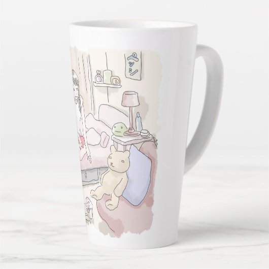 さにさごじ カフェラテマグ (右アングル)