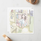 さにささじ ノートカード (正面/裏面インサイチュ)