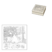 さにされじ ラバースタンプ (押印)