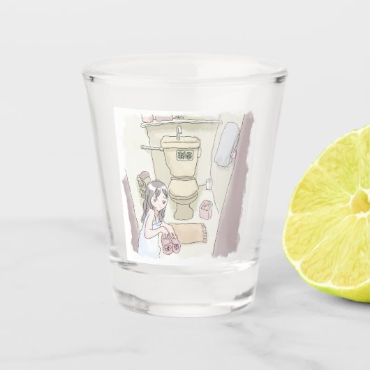 さにししじ ショットグラス (正面)