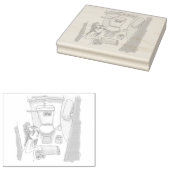 さにししじ ラバースタンプ (押印)