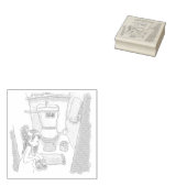 さにししじ ラバースタンプ (押印)