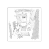 さにししじ ラバースタンプ (インプリント)