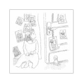 さにしやじ ラバースタンプ (インプリント)