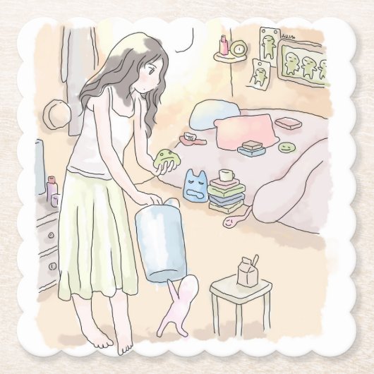 さににくじ ペーパーコースター (正面)