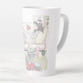 さににしじ カフェラテマグ (右アングル)