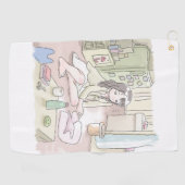 さにになじ ゴルフタオル (横)