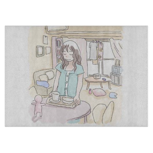 さにににじ カッティングボード (正面)