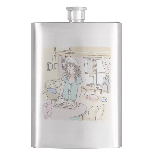 さにににじ フラスク (正面)
