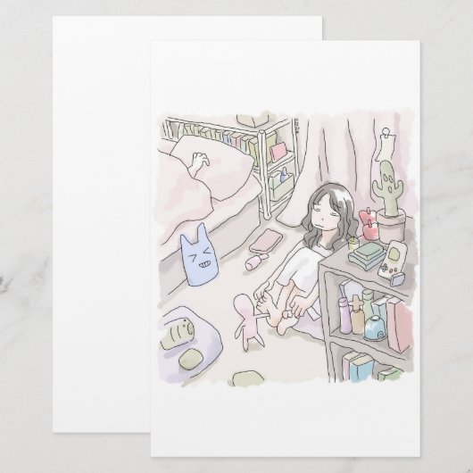 さににやじ 便箋 (正面/裏面)