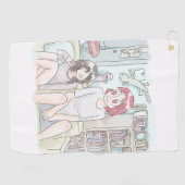 さにむいじ ゴルフタオル (横)