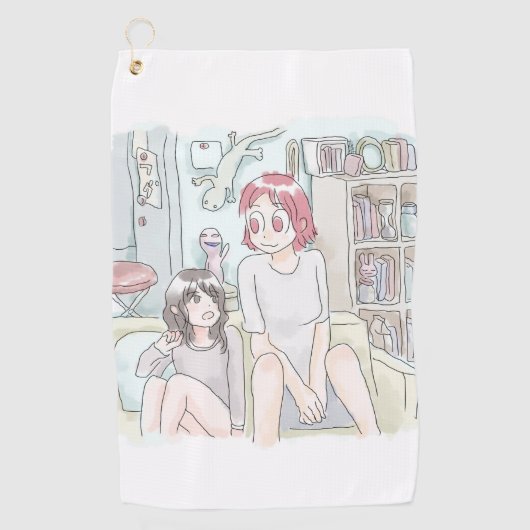 さにむいじ ゴルフタオル (正面)