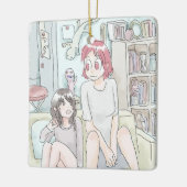 さにむいじ セラミックオーナメント (左)