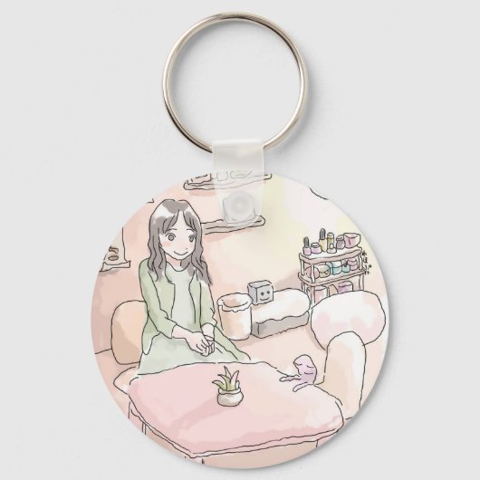 さにれいじ　淡いお部屋と キーホルダー (正面)