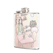 さにれいじ　淡いお部屋と フラスク (左)