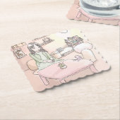 さにれいじ　淡いお部屋と ペーパーコースター (アングル)