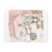 さにれいじ 淡いお部屋と マグネット (横)