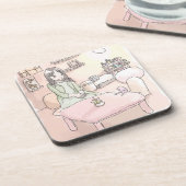 さにれいじ　淡い部屋と足の裏 コースター (左側)