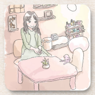 さにれいじ 淡い部屋と足の裏 コースター