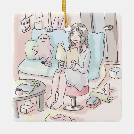 さにれくじ セラミックオーナメント (正面)