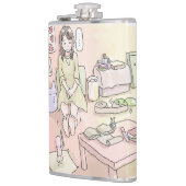 さにれさじ　淡いお部屋と足の裏 フラスク (左)