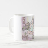 さにれなじ　ごくごく コーヒーマグカップ (正面左)