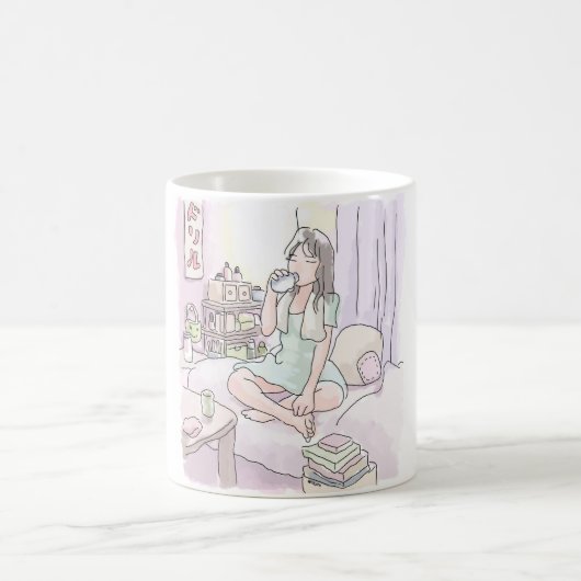 さにれなじ　ごくごく コーヒーマグカップ (中央)