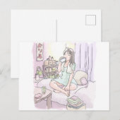 さにれなじ ごくごく ポストカード (正面/裏面)
