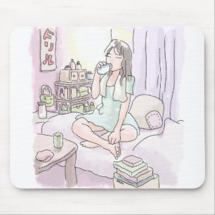 さにれなじ ごくごく マウスパッド