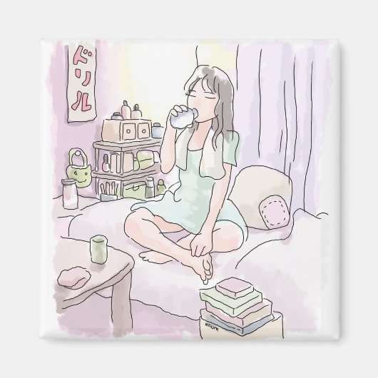 さにれなじ ごくごく マグネット (正面)