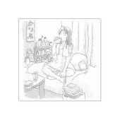 さにれなじ ごくごく ラバースタンプ (インプリント)