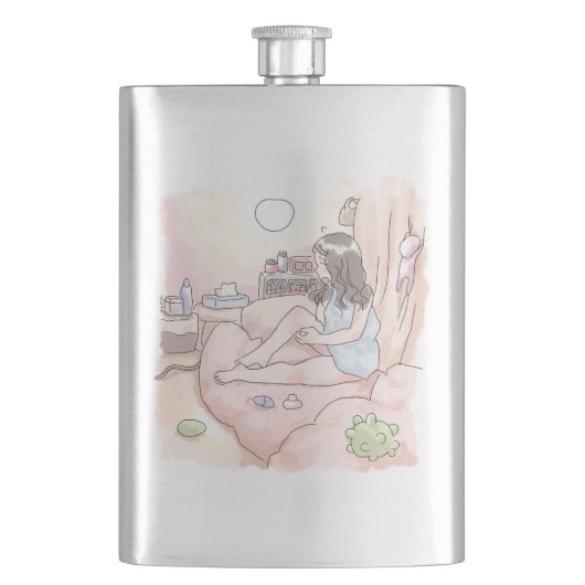 さにれにじ フラスク (正面)