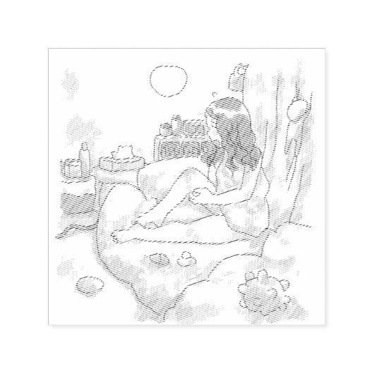 さにれにじ　　リラックス セルフインキングスタンプ (デザイン)