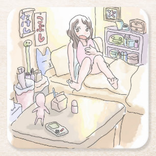 さにれむじ スクエアペーパーコースター
